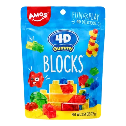 Bala de goma 4D Gummy Blocks