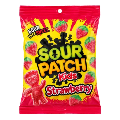 Bala Sour Patch Kids morango