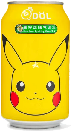 Água com gás QDOL Pikachu sabor lima
